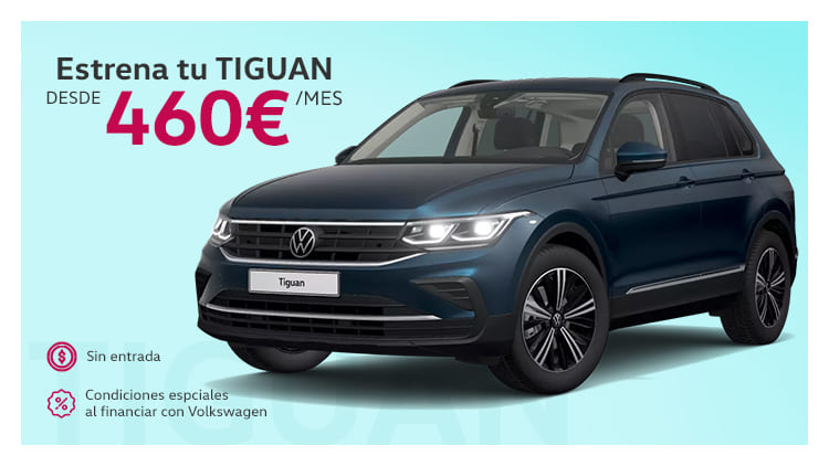 Volkswagen Tiguan por 460€/mes