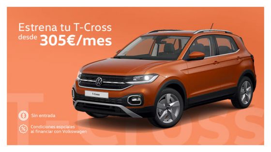 Volkswagen T-Cross por 305€/mes