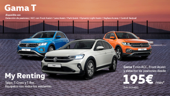 GAMA T de Volkswagen: Taigo, T-Cross y T-Roc