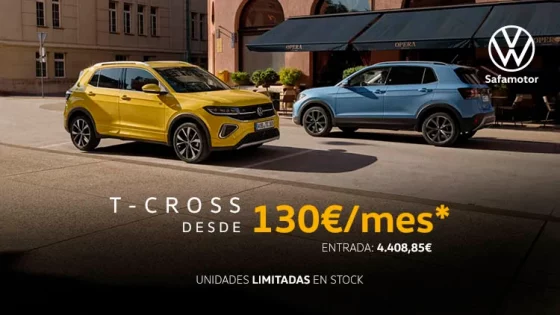 Volkswagen T-Cross desde 130€/mes*