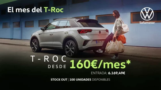 Volkswagen T-ROC desde 160€/mes*