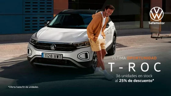 ¡Ultima oportunidad! T-Roc hasta 25% de descuento*