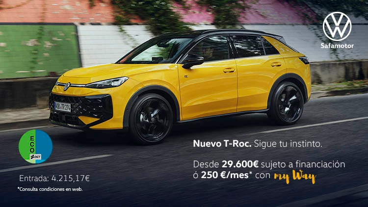 Nuevo T-ROC desde 29.600€ o 250€/mes con My Way*