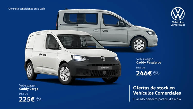 Volkswagen Caddy desde 225€ + IVA/mes*