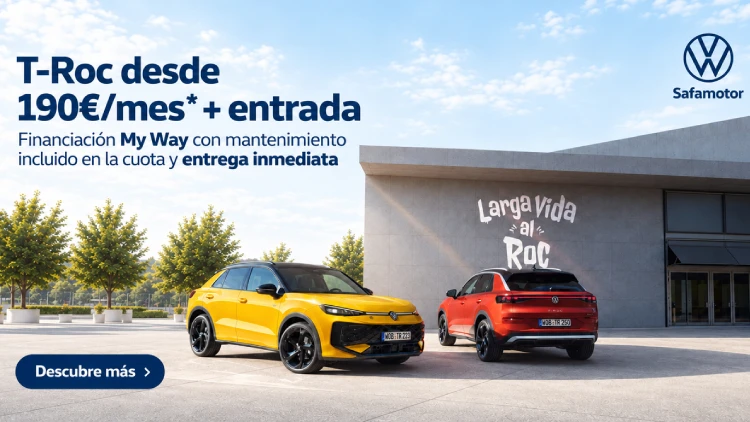 Volkswagen T-ROC desde 190€/mes* + entrada