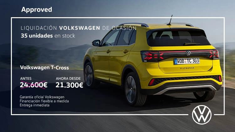 Liquidación Volkswagen de ocasión desde 21.100€*